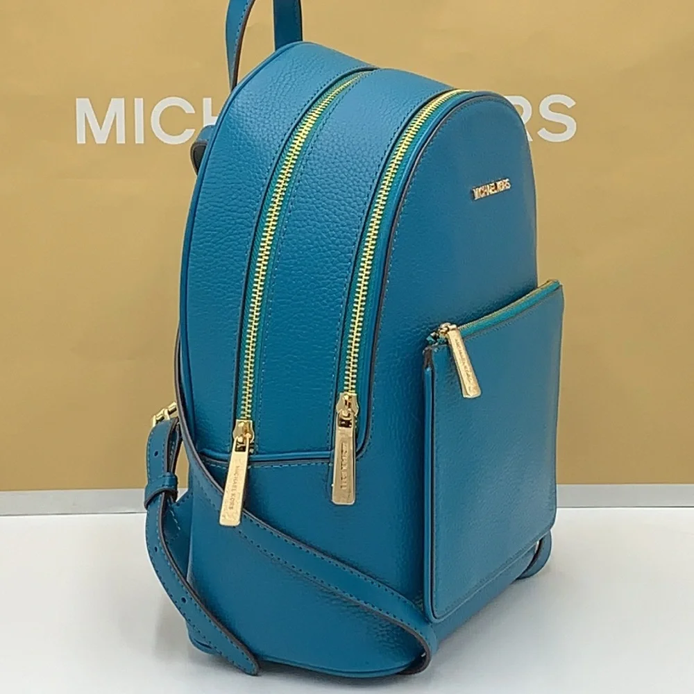 MICHAEL KORS ADINA MEDIUM BACKPACK LAGGON COLOR - Picture 4 of 16